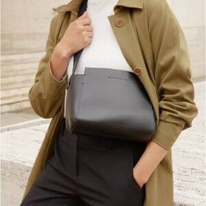 Everlane Black Leather Form Mini Crossbody Bag